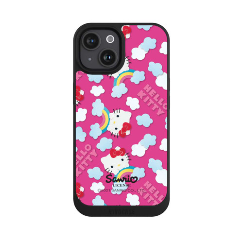Apple iPhone 15 NIVOpure Hello Kitty Regenbogenmuster