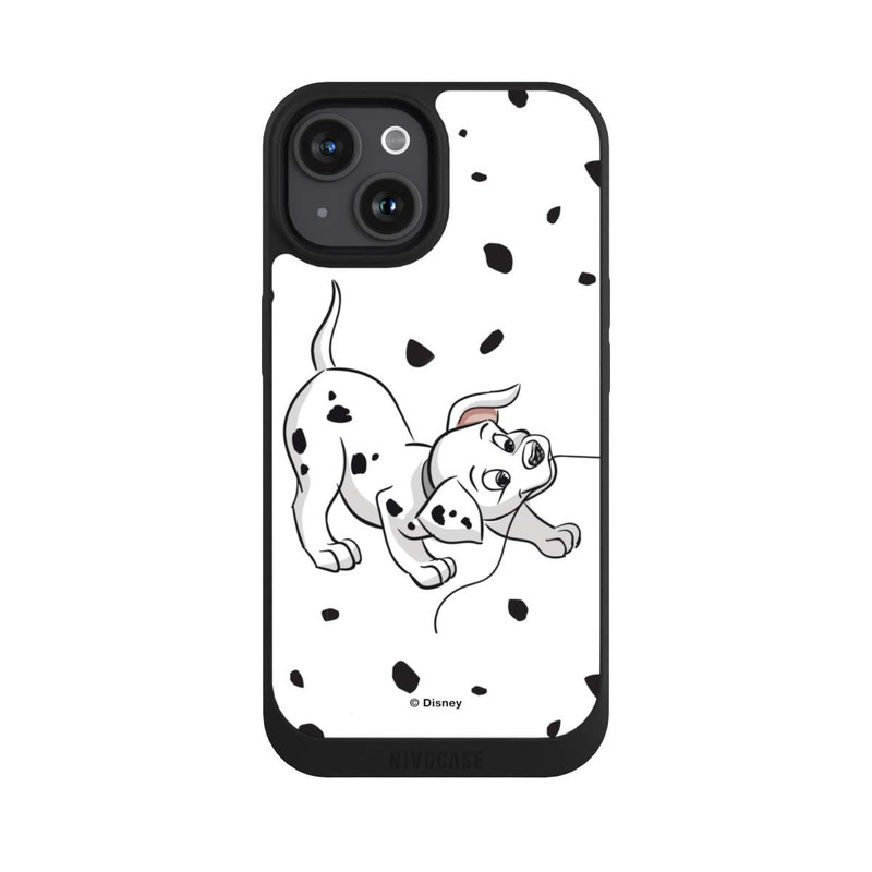 iPhone 15 NIVOpure Couple Dalmatian Left