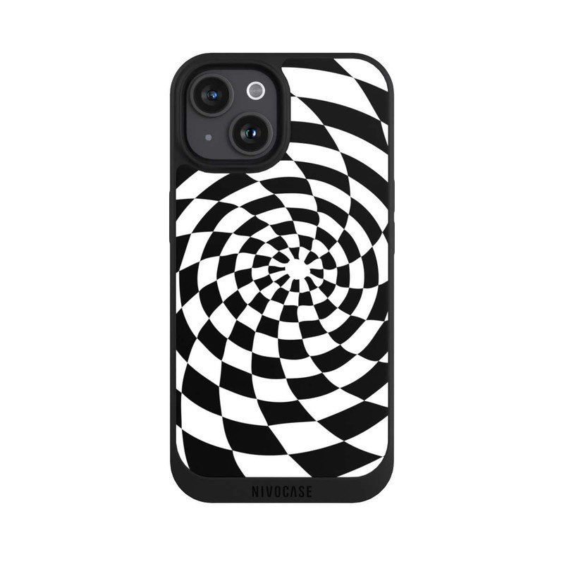 iPhone 15 NIVOpure Black and White Illusion