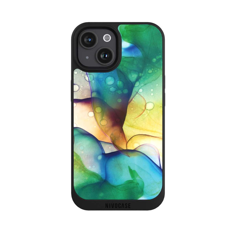 iPhone 15 NIVOpure Liquid Art Green Meadow