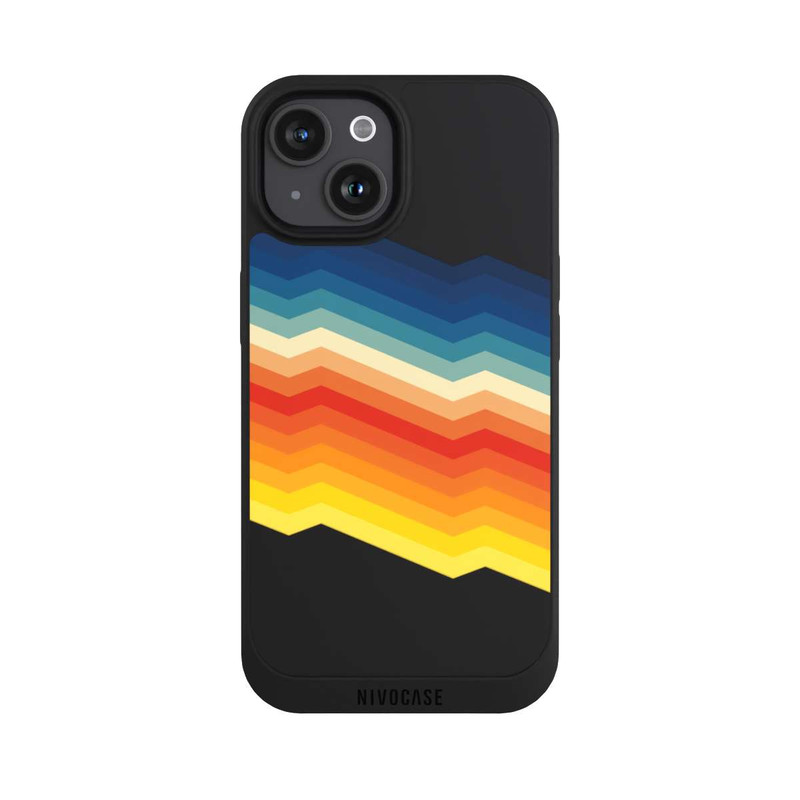 iPhone 15 NIVOpure Abstract Rainbow Transparent