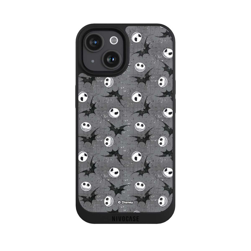iPhone 15 NIVOpure Jack Grey Pattern Tim Burtons Nightmare before Christmas
