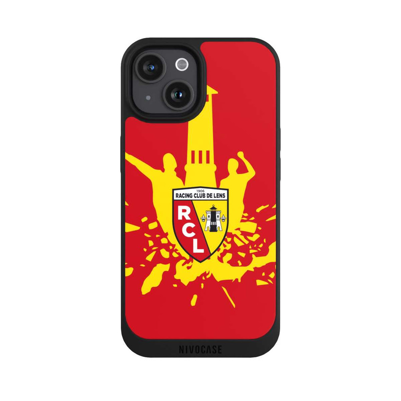 iPhone 15 NIVOpure Tour RCL jaune sur rouge