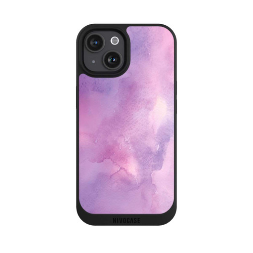 Apple iPhone 15 NIVOpure Watercolour Pink Clouds