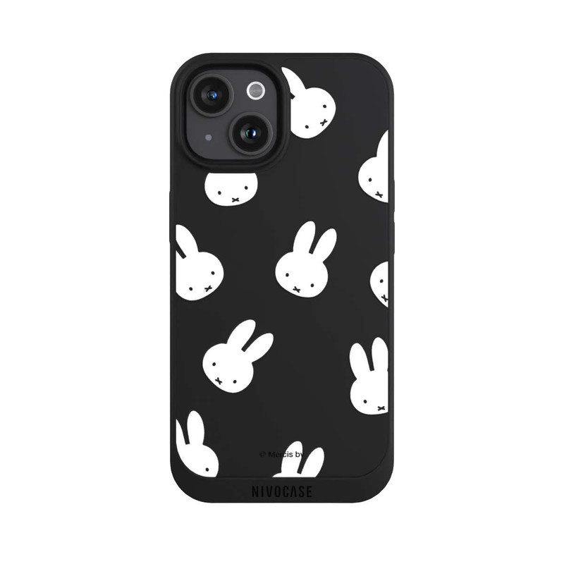 iPhone 15 NIVOpure Miffy Pattern Transparent