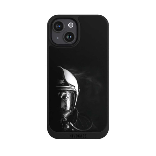 Apple iPhone 15 NIVOpure Firefighter Closeup Black