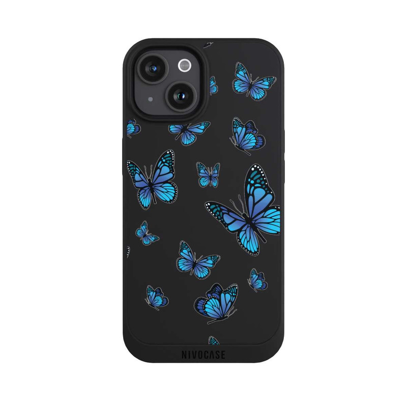 iPhone 15 NIVOpure Butterfly Pattern Transparent