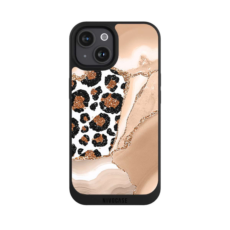 iPhone 15 NIVOpure Motifs et textures Or clair