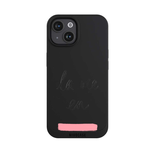 Apple iPhone 15 NIVOpure La vie en Rosa Transparent