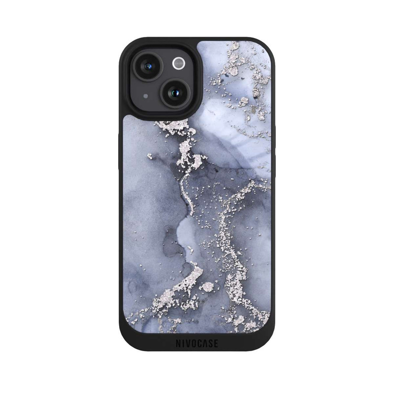 iPhone 15 NIVOpure Ink Blue Silver