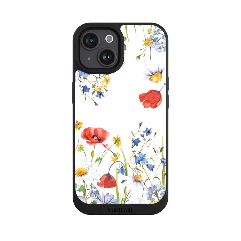 iPhone 15 NIVOpure Prairie de fleurs de pavot