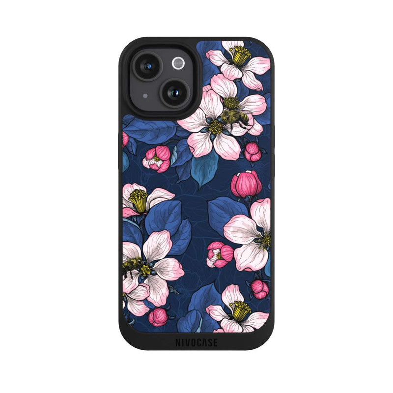 iPhone 15 NIVOpure Apple Blossoms Dark