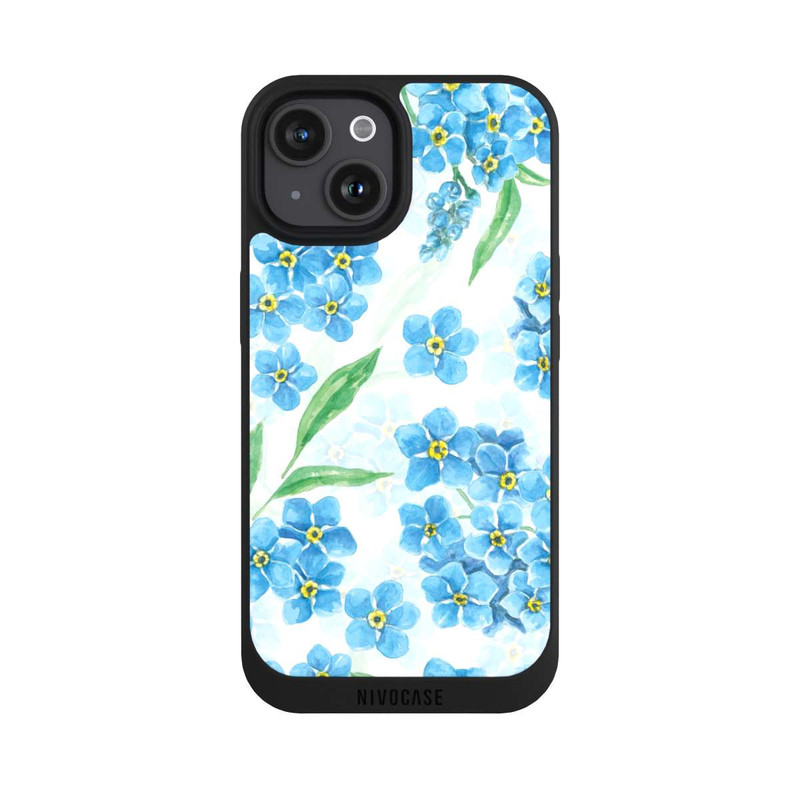 iPhone 15 NIVOpure Forget Me Not Pattern 