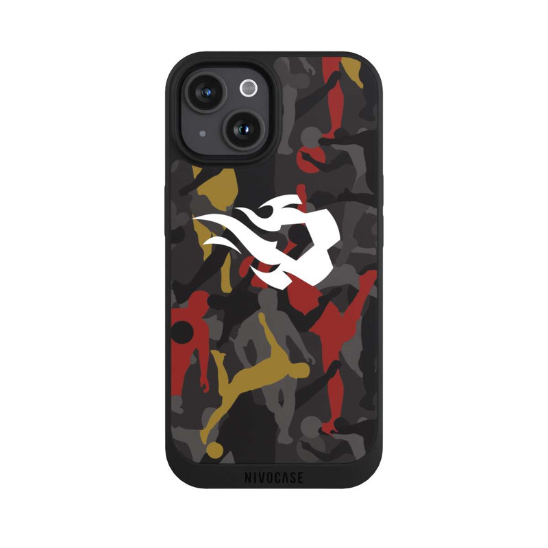 iPhone 15 NIVOpure Belgian Red Flames Camouflage