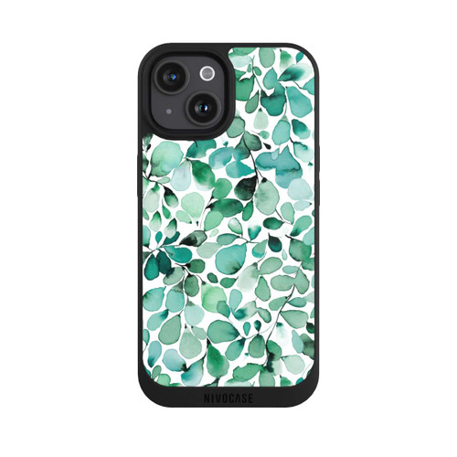 Apple iPhone 15 NIVOpure Aquarellmuster Blätter