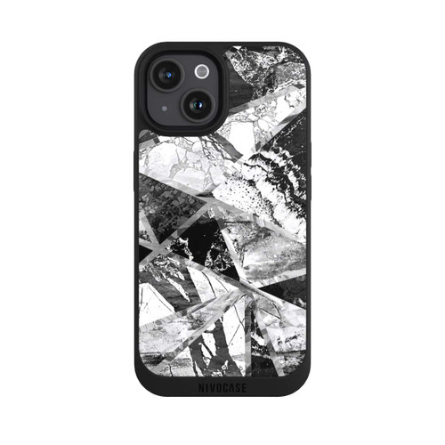 Apple iPhone 15 NIVOpure Monochrome Marble Tiles