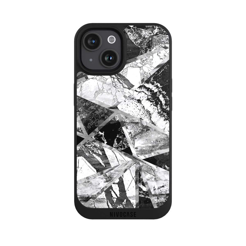 iPhone 15 NIVOpure Monochrome Marble Tiles