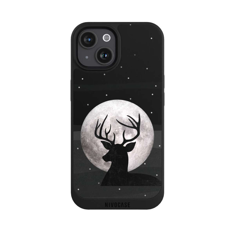 iPhone 15 NIVOpure Deer & Moon Silver