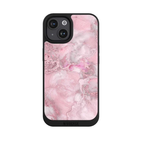 Apple iPhone 15 NIVOpure Alcohol Ink Pink