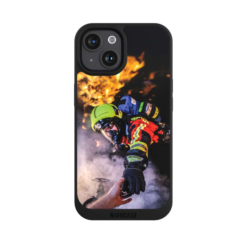 iPhone 15 NIVOpure Firefighter Reaches for Hand