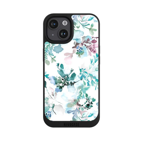 Apple iPhone 15 NIVOpure Zarte Herbstblumen Eukalyptus
