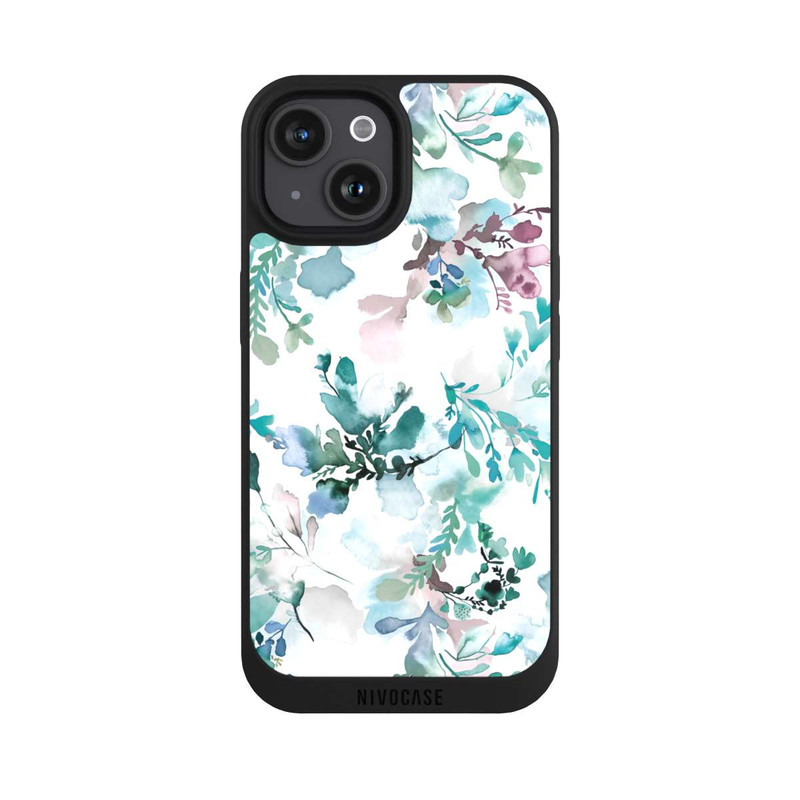 iPhone 15 NIVOpure Zarte Herbstblumen Eukalyptus