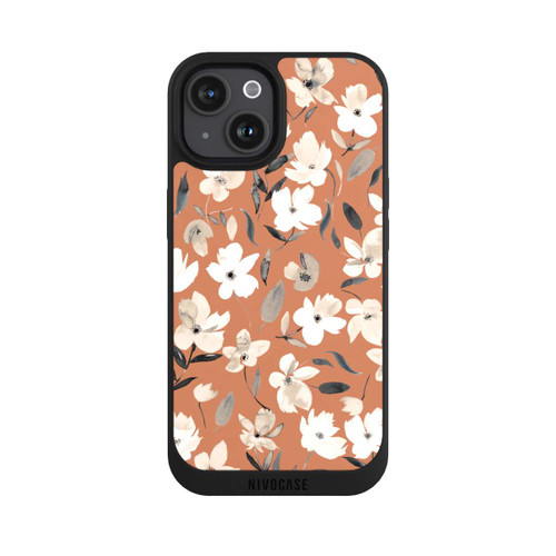 Apple iPhone 15 NIVOpure Frische Herbstblumen Kupfer