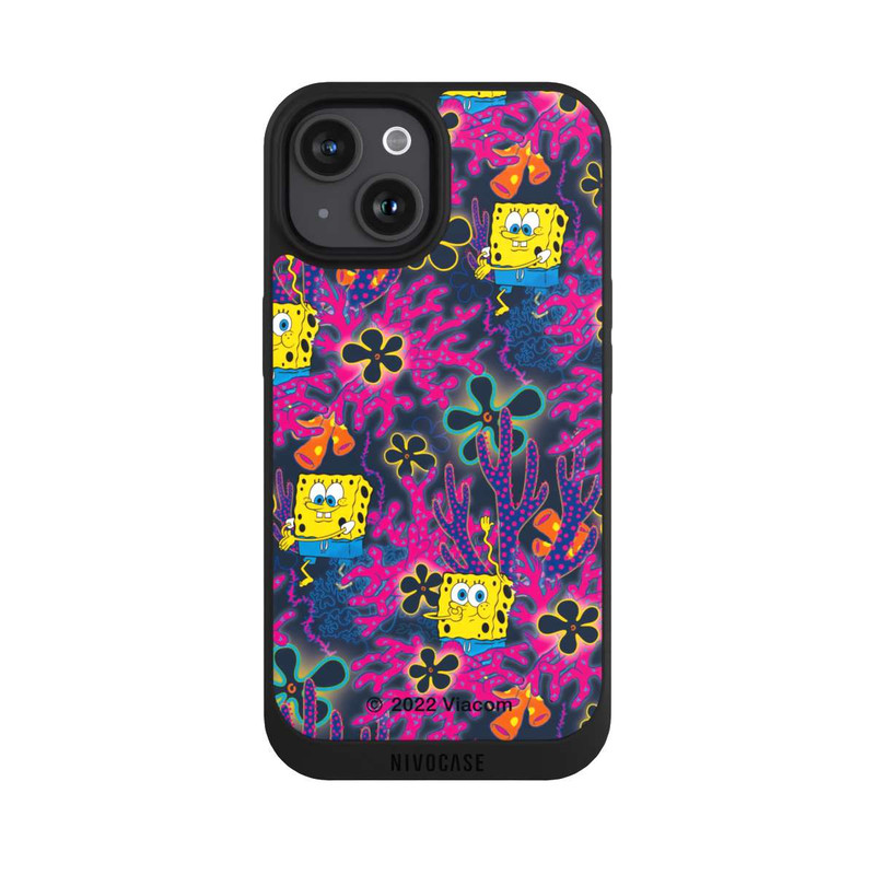 iPhone 15 NIVOpure Spongebob - Coral Pattern