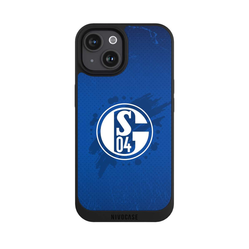 iPhone 15 NIVOpure Schalke 04 Farbe Fleck Blau