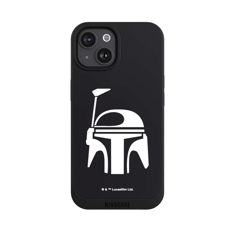 iPhone 15 NIVOpure Boba Fett Helmet Black