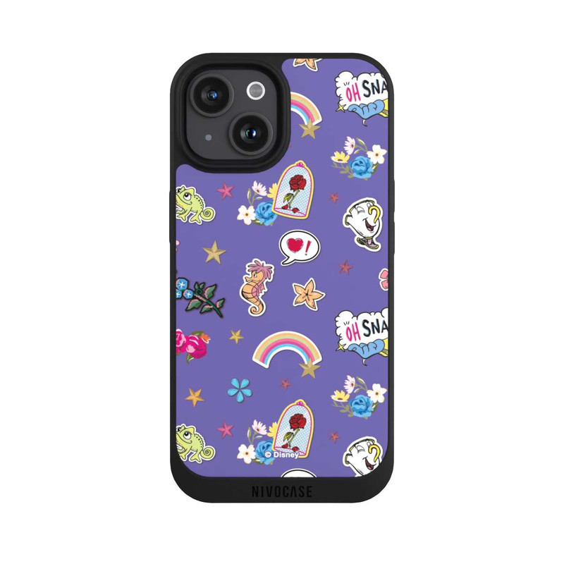 iPhone 15 NIVOpure Princess Pattern Purple Disney Princess
