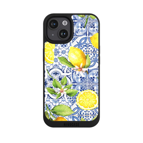 Apple iPhone 15 NIVOpure Griechische Zitronen Muster