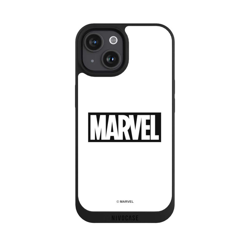 iPhone 15 NIVOpure Marvel Logo White