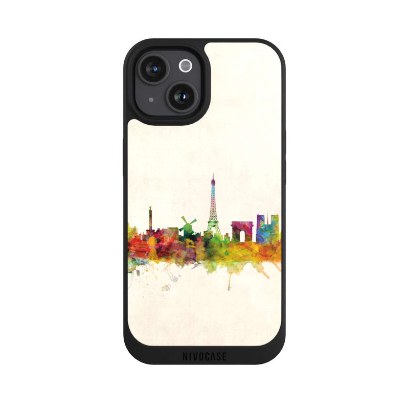 iPhone 15 NIVOpure Paris Skyline Vintage Background
