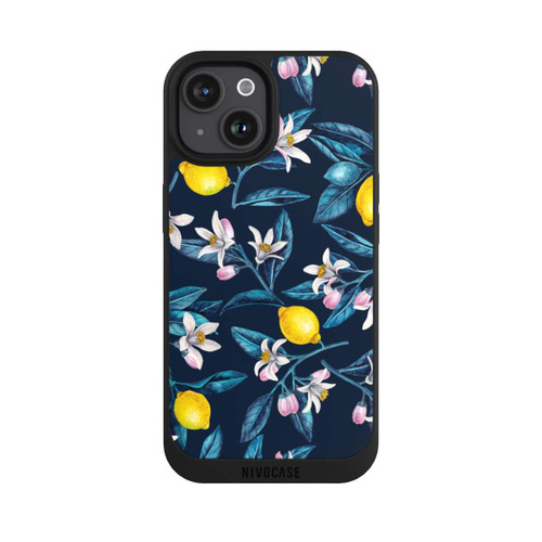 Apple iPhone 15 NIVOpure Lemons And Blossoms Dark 