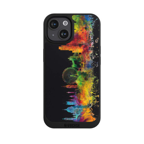 Apple iPhone 15 NIVOpure Londres Angleterre Skyline Noir
