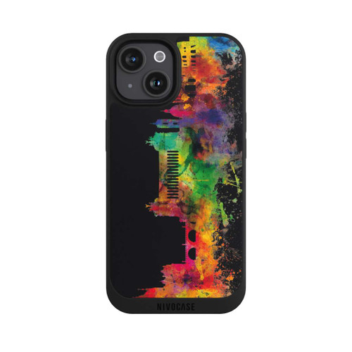 Apple iPhone 15 NIVOpure Rome Italie Ligne d'horizon Noir