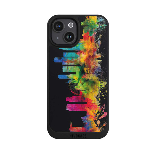 Apple iPhone 15 NIVOpure Ligne d'horizon de Singapour noire