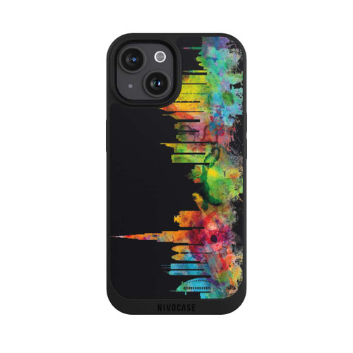 Apple iPhone 15 NIVOpure Ligne d'horizon de Dubaï noire