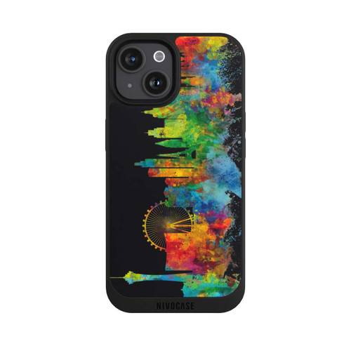 Apple iPhone 15 NIVOpure Ligne d'horizon de Las Vegas Nevada Noir