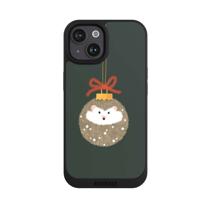 iPhone 15 NIVOpure hérisson de Noël