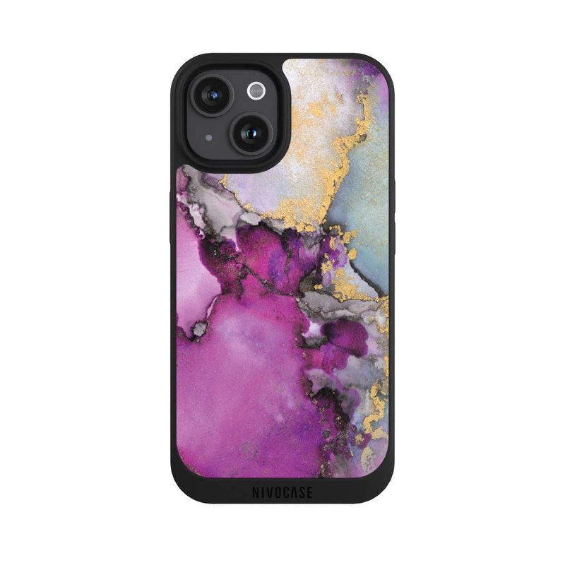 iPhone 15 NIVOpure Alcohol Ink Art Pink