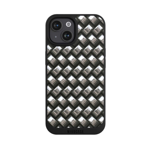 Apple iPhone 15 NIVOpure Glamour Silver Metal
