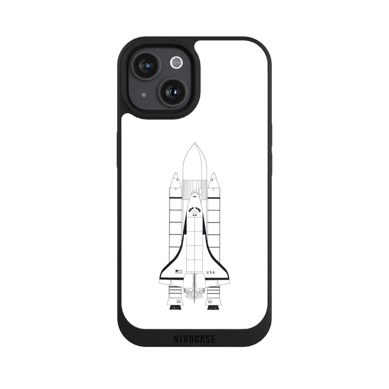 iPhone 15 NIVOpure NASA Voyage dans l'espace Blanc