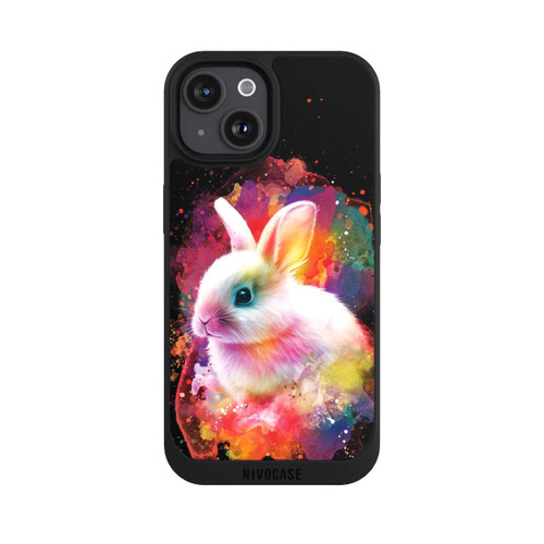 Apple iPhone 15 NIVOpure Happy Rabbit Black