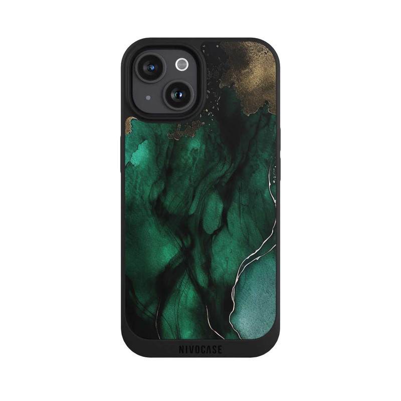 iPhone 15 NIVOpure Grün Gold