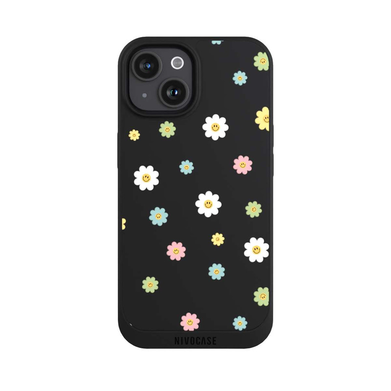 iPhone 15 NIVOpure Flower Power Small Transparent
