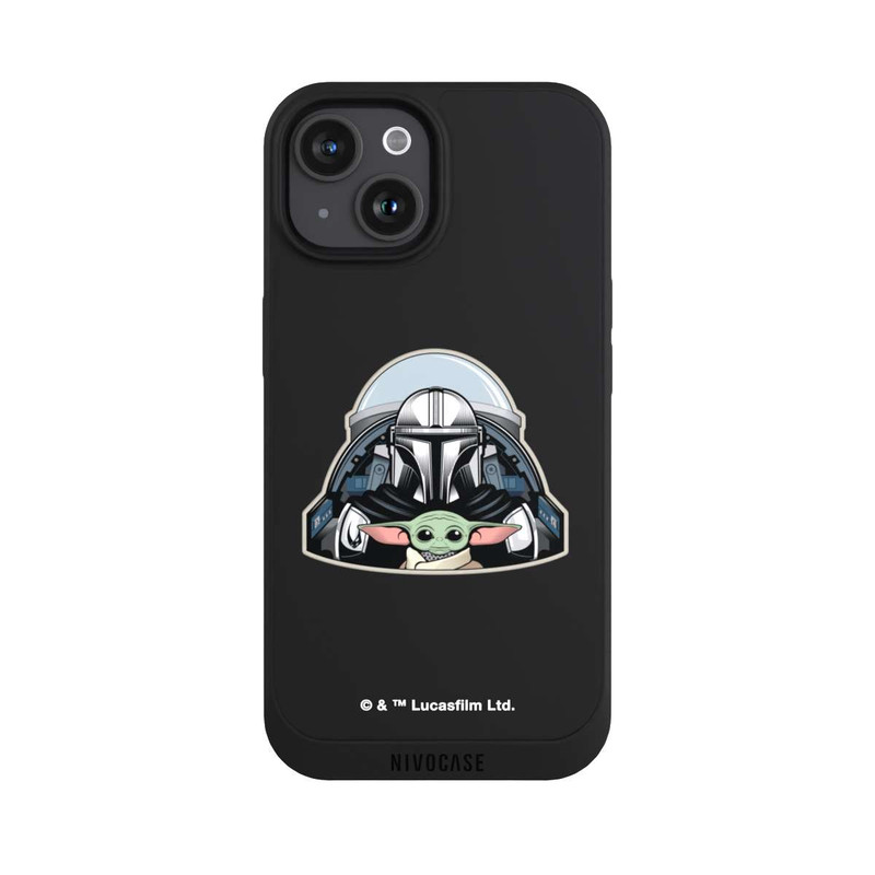 iPhone 15 NIVOpure Mando und Grogu Transparent