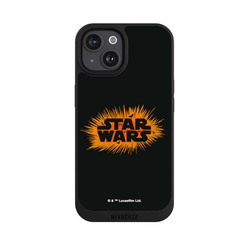 Apple iPhone 15 NIVOpure Star Wars Logo Orange Halloween Explosion