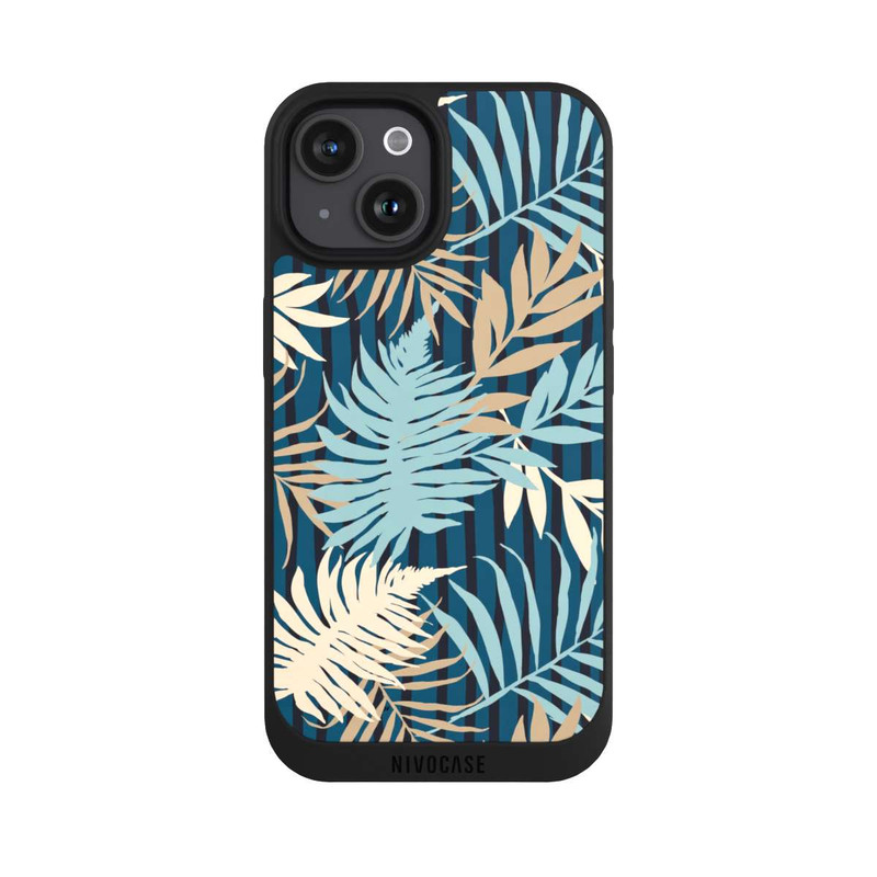 iPhone 15 NIVOpure Palm Garden Beige Pattern